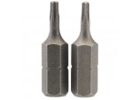 Draper TX-STAR® Insert Bit, 1/4” Hex, 25mm Long, T8 (Pack of 2)