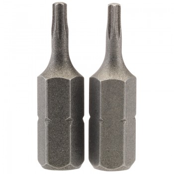 Draper TX-STAR® Insert Bit, 1/4” Hex, 25mm Long, T8 (Pack of 2) Draper TX-STAR® Insert Bit, 1/4” Hex, 25mm Long, T8 (Pack of 2)
