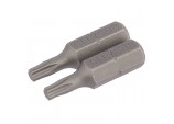 Draper TX-STAR® Insert Bit, 1/4” Hex, 25mm Long, T15 (Pack of 2)