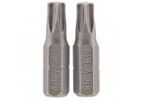 Draper TX-STAR® Insert Bit, 1/4” Hex, 25mm Long, T30 (Pack of 2)
