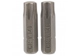 Draper TX-STAR® Insert Bit, 1/4” Hex, 25mm Long, T40 (Pack of 2)