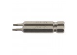 Draper TX-STAR® Insert Bit, 1/4” Hex, 50mm Long, T7 (Pack of 2)