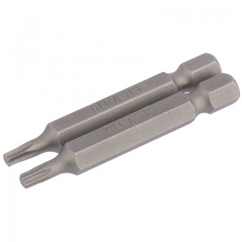 Draper TX-STAR® Insert Bit, 1/4” Hex, 50mm Long, T15 (Pack of 2) Draper TX-STAR® Insert Bit, 1/4” Hex, 50mm Long, T15 (Pack of 2)