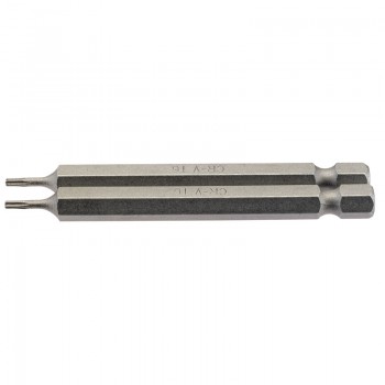 Draper TX-STAR® Insert Bit, 1/4” Hex, 75mm Long, T6 (Pack of 2) Draper TX-STAR® Insert Bit, 1/4” Hex, 75mm Long, T6 (Pack of 2)