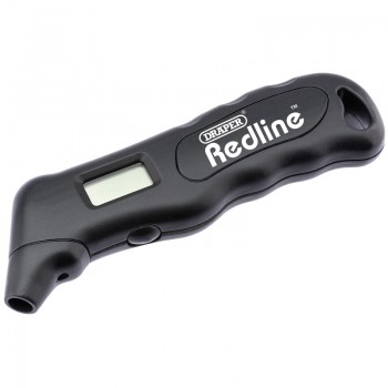 Draper Redline Digital Tyre Pressure Gauge, 0 - 100psi Draper Redline Digital Tyre Pressure Gauge, 0 - 100psi