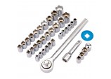 Draper Redline Socket Set, 1/4”, 3/8” Sq. Dr. (39 Piece)
