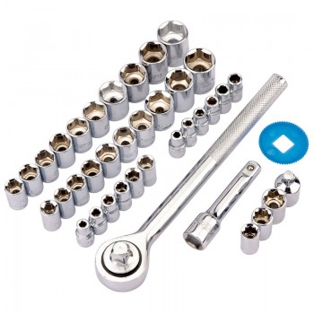 Draper Redline Socket Set, 1/4”, 3/8” Sq. Dr. (39 Piece) Draper Redline Socket Set, 1/4”, 3/8” Sq. Dr. (39 Piece)