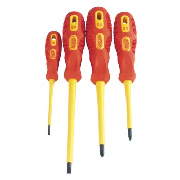 VDE Approved Fully Insulated Screwdriver Set (4 Piece) VDE Approved Fully Insulated Screwdriver Set (4 Piece)