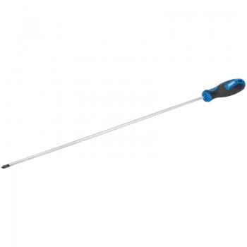 Extra Long Reach Soft Grip PZ Type Screwdriver, No.2 x 450mm