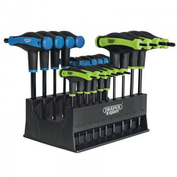 Draper Expert TX-STAR® & Hex Soft Grip Metric T-Handle Key Set (20 Piece) Draper Expert TX-STAR® & Hex Soft Grip Metric T-Handle Key Set (20 Piece)