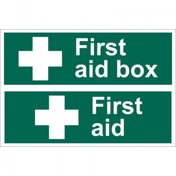 First Aid Box’ Safety Sign First Aid Box’ Safety Sign