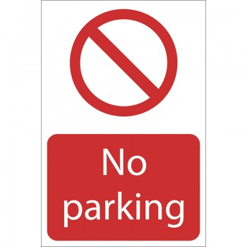 No Parking&rsquo; Prohibition Sign, 400 x 600mm
