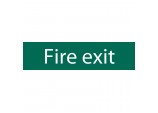 Fire Exit’ Safety Sign, 200 x 50mm