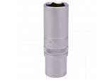 6 Point Deep Socket, 1/4&rdquo; Sq. Dr., 12mm