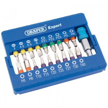 Coloured Screwdriver Bit Set (19 Piece) Coloured Screwdriver Bit Set (19 Piece)
