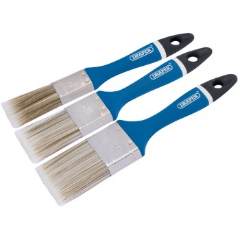 Soft Grip Synthetic Paint Brush Set (3 Piece)