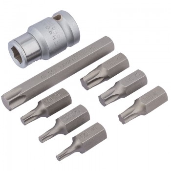 Draper TX-STAR® Bit Set, 1/2” Sq. Dr. (8 Piece) Draper TX-STAR® Bit Set, 1/2” Sq. Dr. (8 Piece)
