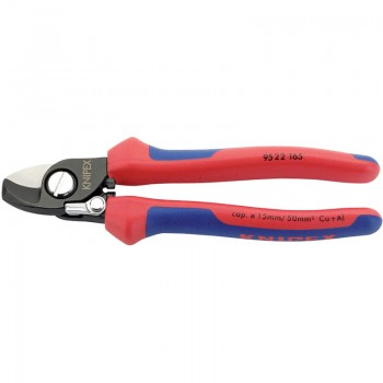 Knipex Copper or Aluminium Only Cable Shear with Sprung Heavy Duty Handles, 165mm Knipex Copper or Aluminium Only Cable Shear with Sprung Heavy Duty Handles, 165mm