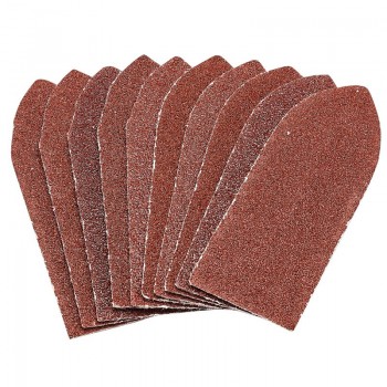 Hook and Loop Aluminium Oxide Sanding Sheets, 32 x 92mm, 60 Grit (Pack of 10) Hook and Loop Aluminium Oxide Sanding Sheets, 32 x 92mm, 60 Grit (Pack of 10)