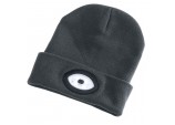 Beanie Hat with Rechargeable Torch, One Size, 1W, 100 Lumens, Grey