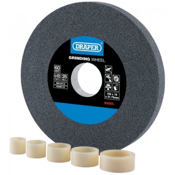 Aluminium Oxide Bench Grinding Wheel, 150 x 16mm, 60 Grit Aluminium Oxide Bench Grinding Wheel, 150 x 16mm, 60 Grit