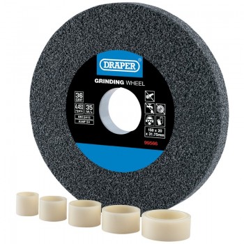Aluminium Oxide Bench Grinding Wheel, 150 x 20mm, 36 Grit Aluminium Oxide Bench Grinding Wheel, 150 x 20mm, 36 Grit