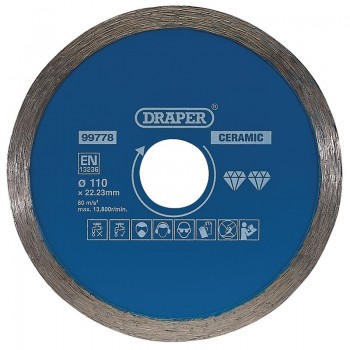 Continuous Diamond Blade, 110mm Continuous Diamond Blade, 110mm