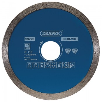 Continuous Diamond Blade, 115mm Continuous Diamond Blade, 115mm