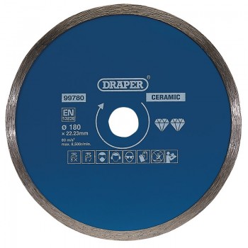 Continuous Diamond Blade, 180mm Continuous Diamond Blade, 180mm