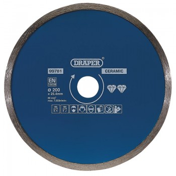 Continuous Diamond Blade, 200mm Continuous Diamond Blade, 200mm