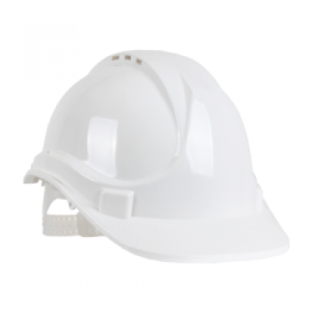 6 Point Safety Helmet One Size - White