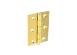 Steel Butt Hinges Brass plated - 75mm