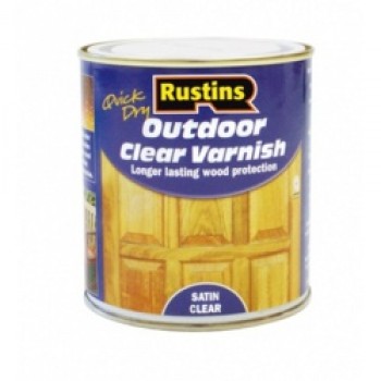 Quick Dry Outdoor Clear Varnish Satin - 250ml