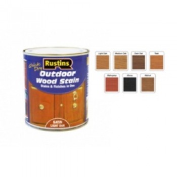 Quick Dry Outdoor Woodstain 500ml - Satin Medium Oak