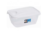 Rectangular Food Storage - 6L Clear With White Lid