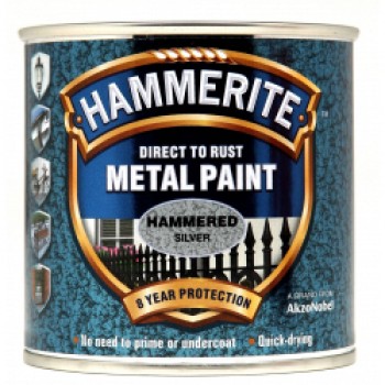 Metal Paint Hammered 250ml - Silver