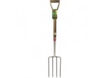 Ash Handle Stainless Steel Border Fork - Length: 95cm
