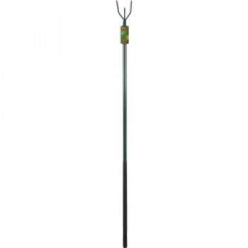 Carbon Steel Long Handle 3 Prong Cultivator - Length: 162cm. Foam Handle Length: 61cm