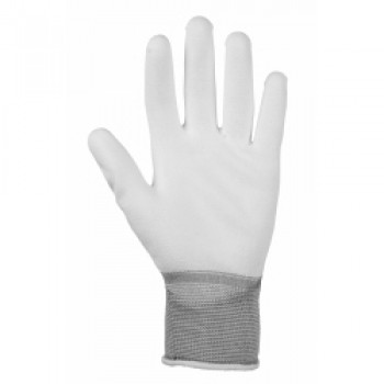 White PU Gloves - X Large