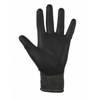 Black PU Gloves - 9 - Large