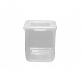Food Container Square Hinged Lid - 520ml Clear