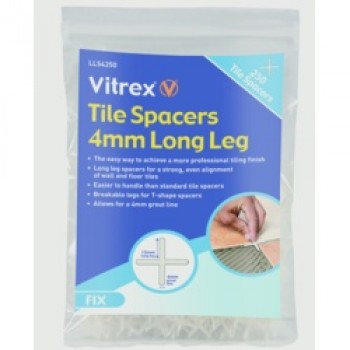 Long Leg Tile Spacers - 4x250 Long Leg Tile Spacers - 4x250