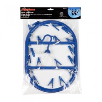 Oval 20 Peg Blue Airer - 43cm x 30cm