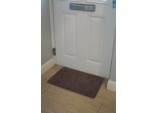 Basic Ribbed Indoor Doormat 40 x 60cm - Dark Brown