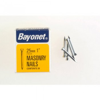 Masonry Nails - Zinc Plated (Box Pack) - 25mm Masonry Nails - Zinc Plated (Box Pack) - 25mm