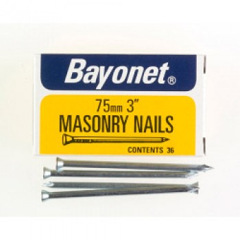 Masonry Nails - Zinc Plated (Box Pack) - 75mm Masonry Nails - Zinc Plated (Box Pack) - 75mm