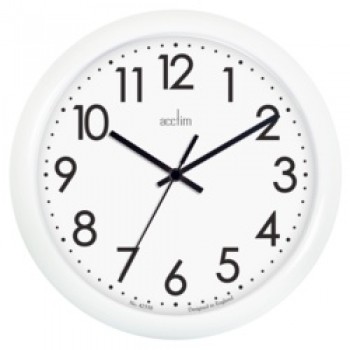 Abingdon Wall Clock - White 25.5cm