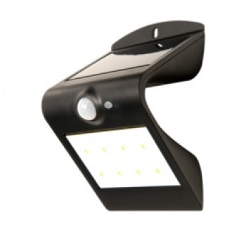 Solar Guardian PIR Wall Light - Black
