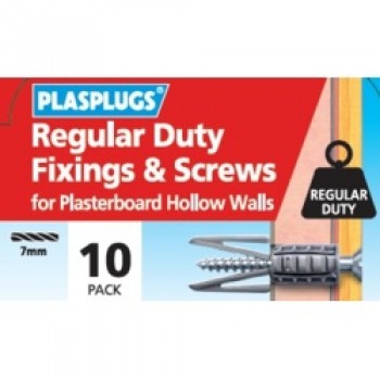 Regular Duty Fixings & Screws - Pack 10