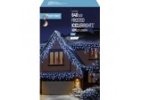 Multi Action Frosted Cap Icicles - 640 LED White/Cable
